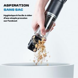 Eziclean EZI1741271919194 Aspiradora de mano Blaster F90, 12000 Pa, 90 W, 15 min autonomía, 0,1 L, Negro