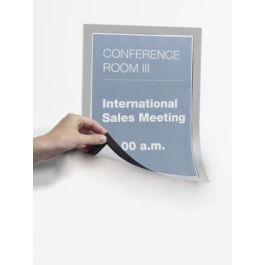 Durable Marco Informativo Magnético Duraframe A4 Plata - 5 Unidades