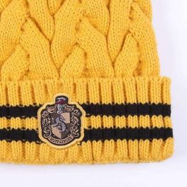 Gorro tricot pompom harry potter hufflepuff