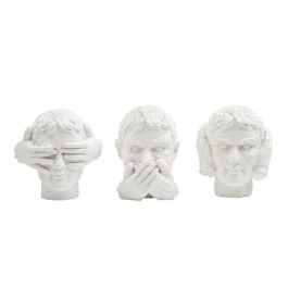 Figura Neoclasico DKD Home Decor Blanco 11 x 14 x 14 cm (3 Unidades) Figura Neoclasico DKD Home Decor Blanco 11 x 14 x 14 cm (3 Unidades)