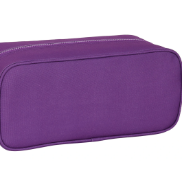 Zapatillero de Viaje Real Valladolid C.F. Blanco Morado 34 x 15 x 14 cm