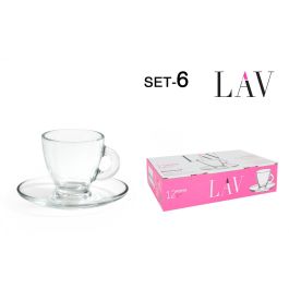 Lav Set 6 Tazas 95 cc C/Plato Espres Roma (6 Cajas) Precio: 47.68999983. SKU: S2204162