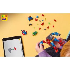 Lego Juego de Construcción Armadura Robótica de Superman vs. Lex Luthor. Set Temático Marvel para Niños +6 Años