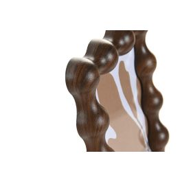 DKD Home Decor Marco de Fotos Moderno Marrón Oscuro MDF Cristal 10x15 cm (6 Unidades) 2.5 x 18.5 x 13 cm