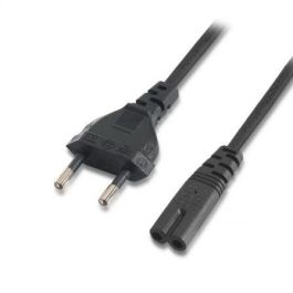 Aisens Cable de Alimentación Forma 8 CEE7/16 Macho a C7 Hembra 1.5M Negro
