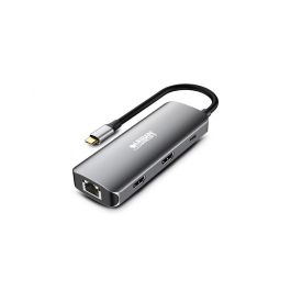 Hub USB-C Urban Factory MHC55UF Gris Hub USB-C Urban Factory MHC55UF Gris