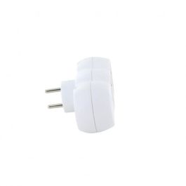 Chacon 47002 Lote 2 Dominó 2x16A con USB-A + USB-C Blanco Estándar Francés