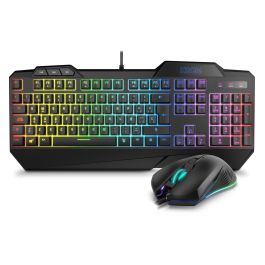 Teclado y Ratón Gaming Krom NXKROMKRSHRSP Negro Teclado y Ratón Gaming Krom NXKROMKRSHRSP Negro