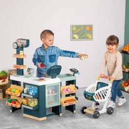 Supermercado maximarket con carrito, caja registradora y 50 accesorios. 89,60x80x59,60 cm Supermercado maximarket con carrito, caja registradora y 50 accesorios. 89,60x80x59,60 cm