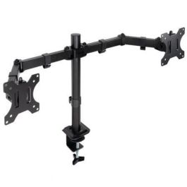 Soporte de Mesa para 2 Monitores TooQ DB1802TN-B/ Giratorio/ Inclinable/ hasta 8kg