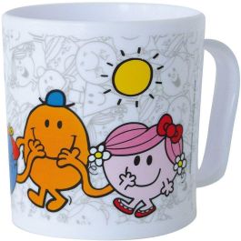 Fun House FUN3524550064857 Vajilla Monsieur Madame: Plato Hondo Ø16 cm, Botella 350 ml, Taza 350 ml y 2 Peluches 12 cm