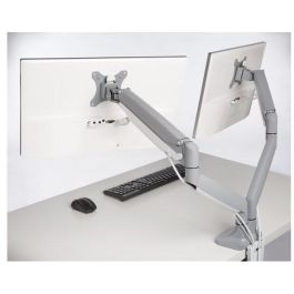 Kensington Brazo SmartFit ajustable para 2 Monitores de 13-32", montaje atornillado, carga máxima 9kg, Plata
