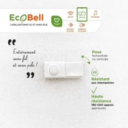 Timbre inalámbrico enchufable sin batería - EcoBell 100 Plug - SCS SENTINEL Timbre inalámbrico enchufable sin batería - EcoBell 100 Plug - SCS SENTINEL