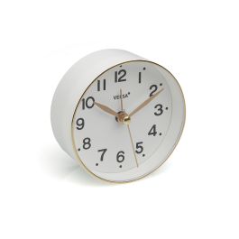 Reloj-Despertador Versa Blanco Plástico Reloj-Despertador Versa Blanco Plástico