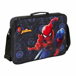 Cartera Escolar Spider-Man Attack Negro 38 x 28 x 6 cm