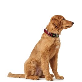 Hunter Collar Hilo Vario Plus L Perro Malla 3D Transpirable Refrescante Reflectante Cuello 40-60 cm Rojo 32mm