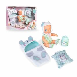 Muñeco barriguitas soft trousseau osito panda con pijama, saco de dormir y biberón Muñeco barriguitas soft trousseau osito panda con pijama, saco de dormir y biberón
