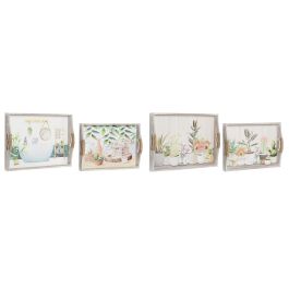 DKD Home Decor Bandeja Verde Beige Mdf 30 x 6 x 40 cm Set de 2 Precio: 28.49999999. SKU: S3038771