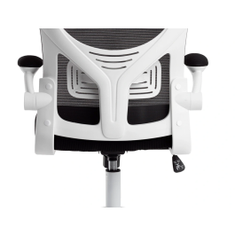 Q-connect Silla Ergonómica Pal ermo Alt Max 1300 Anc 610 Prof 600 Ruedas Premium Malla Base Nylon Reposacabezas Soporte Lumbar Color Blanco Negro