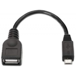 Nanocable 10.01.3500 Cable USB 2.0 OTG Micro USB B Macho a USB A Hembra para Móviles y Tablets - 15cm Negro Nanocable 10.01.3500 Cable USB 2.0 OTG Micro USB B Macho a USB A Hembra para Móviles y Tablets - 15cm Negro