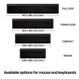 HP HyperX Wrist Rest - Keyboard - Compact 60% 65% HP HyperX Wrist Rest - Keyboard - Compact 60% 65%