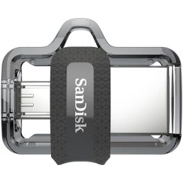 SanDisk SDDD3-128G-G46 Pendrive Dual Ultra m3.0 128GB USB 3.0 y MicroUSB para Android, hasta 150 MB/s