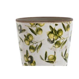 Macetero Shabby DKD Home Decor Verde Blanco 14 x 14 x 14 cm (2 Unidades) Macetero Shabby DKD Home Decor Verde Blanco 14 x 14 x 14 cm (2 Unidades)