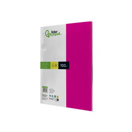 Liderpapel Papel Color A4 80gr Fucsia Paquete de 100 Hojas