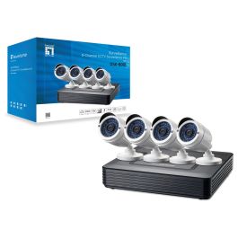 Level One DSK-8001 CCTV 8 Canales 4 Cámaras H.264 IR Visión Nocturna 30m Interior/Exterior IP66