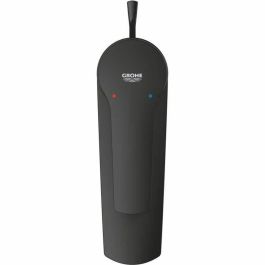 Grohe 242092432 Mezclador monomando de lavabo Start negro mate, tamaño S. Incorpora ahorro de agua, caño extraíble y desagüe.