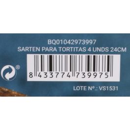 Sartén para tortitas Quttin 24 cm, 4 unidades (6 Unidades) Sartén para tortitas Quttin 24 cm, 4 unidades (6 Unidades)