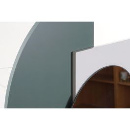 Espejo de pared DKD Home Decor Azul Blanco Rojo Turquesa Moderno 46,5 x 2,5 x 45 cm (2 Unidades)