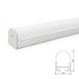Greenice LLE-ALP027 Perfil de Aluminio Curvado para Tira LED Techo/Colgante con Difusor Opal y Tapones Finales 2 Metros Precio: 8.59000054. SKU: B1CGB84RWL