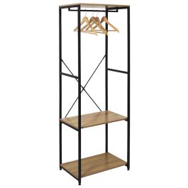 Home Deco Factory Perchero con 2 Estantes Colección Essentiel 60x40,4x167 cm