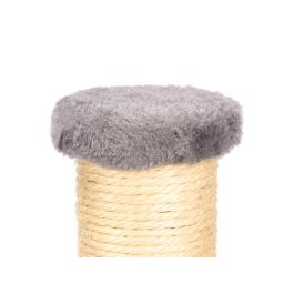 Mascow Rascador Columna para Gato con Base Redonda 34x44x34 cm en Gris y Marrón