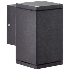 Brilliant Aplique de Exterior HALLY BRI90959A58, Metal y Cristal Antracita, LED GU10 10W, IP44