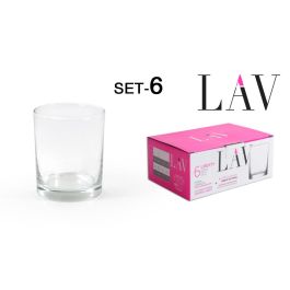 Lav Set 6 Vasos Whisky 280 cc Colección Liberty (8 Cajas) Precio: 45.59000006. SKU: B16FLGE6WD