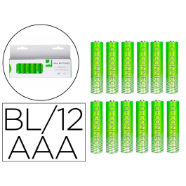 Q-connect Pila Alcalina AAA Blister con 12 Unidades 1.150 mAh Precio: 5.79000004. SKU: B13VJHAJKZ