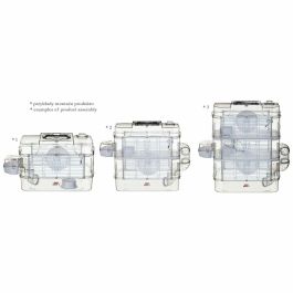 Zolux ZOL3336022060225 Jaula Rody3 Trio de 3 niveles para hámsteres, ratones y jerbos - L 41 x P 27 x H 53 cm - Blanco