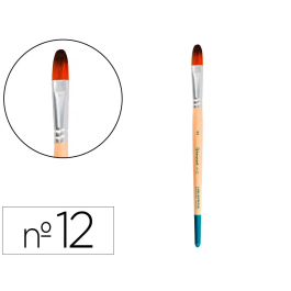 Liderpapel Pincel N 12 Punta Filbert Lengua de Gato Pelo Sintético Certificado para Acrílica, Acuarela y Gouache Precio: 41.5877. SKU: B13XXALXAJ