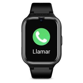 SPC 9642N Reloj Localizador GPS 4G para Mayores Smartee Senior con Botón SOS, Videollamada, Oxímetro y Resistencia IP68 Negro