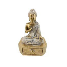 Figura Decorativa Romimex Dorado Buda 11 x 17 x 9 cm Precio: 23.50000048. SKU: B1BHHB5K7X