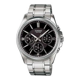 Reloj Hombre Casio ENTICER GENT Negro Plateado (Ø 35 mm) Precio: 113.69000038. SKU: S7232319