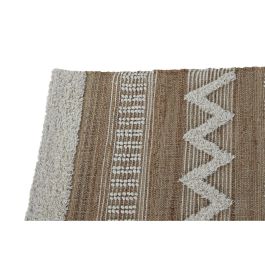 Alfombra Home ESPRIT Blanco Marrón Boho 160 x 230 x 1 cm