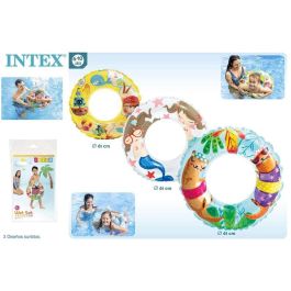 Intex Flotador Transparente 61 cm (6-10 Años) - 3 Modelos Surtidos