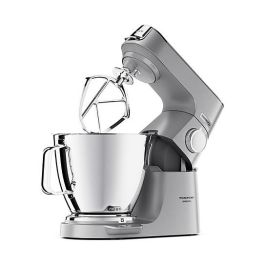 Kenwood KVL85.004SI Titanium Chef Baker XL - Batidora Amasadora Planetaria, 7 L, 1200 W, Función Turbo, Color Plata