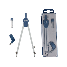 Liderpapel Compás Articulado con Adaptador Universal, 15 cm, 48 cm Circunferencia