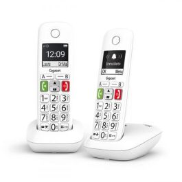 Gigaset E290 Duo Teléfono DECT/analógico con Identificador de llamadas, Blanco, L36852-H2901-D202