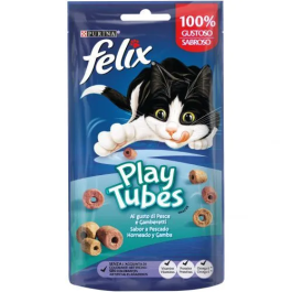 Purina Felix Play Tubes Sabor Pescado Y Gambas 8x50 g, Snack para Gatos con Proteínas y Vitaminas, 400 g Total Precio: 13.5899995. SKU: B1HXP9TXZ7