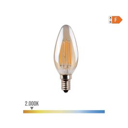 Edm Bombilla Vela LED E14 4,5W 400LM 2000K Luz Cálida Cristal Vintage Ø3,5x9,8cm Precio: 4.58999948. SKU: S7901439